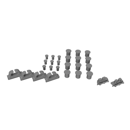 RUFIO 3D Tone Chikuma bollards and rope guides 1:200