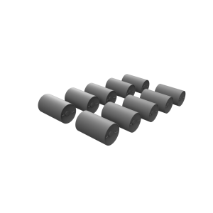Bomby głębinowe do modeli okrętów Floty Japonii w skali 1:200 – zestaw 10 sztuk Bomby głębinowe do modeli okrętów Floty Japonii w skali 1:200 – zestaw 10 sztuk