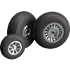 Koła do B-25 Mitchell z oponą z rowkami w skali 1:33 – druk 3D