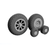 Koła do Curtiss P-40 Tomahawk / Warhawk / Kittyhawk z bieżnikiem Diamond Tread w skali 1:32– druk 3D