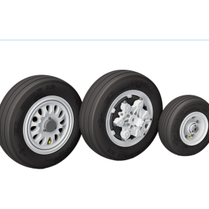 Koła do F-16A/B/C/D Fighting Falcon Late Wheels w skali 1:33 – RUFIO 3D