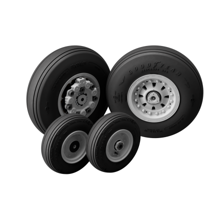 Koła do Grumman F-14A Tomcat Early Production Rims w skali 1:33 – RUFIO 3D