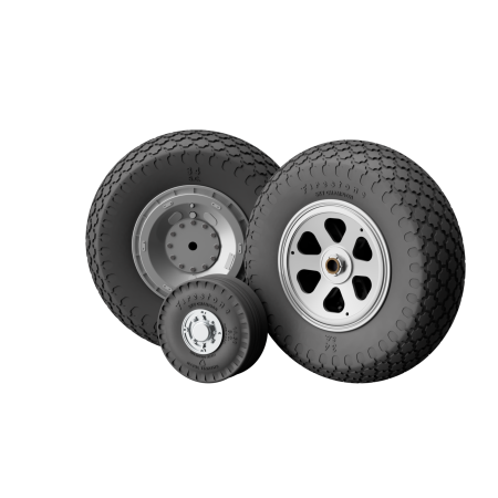 Koła do Republic P-47 Thunderbolt z bieżnikiem Cross Tread w skali 1:48 – druk 3D