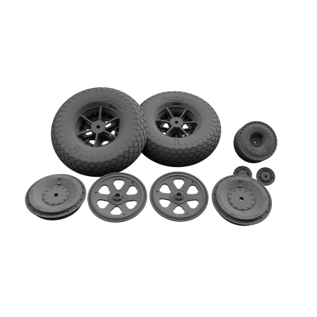 Zestaw kół do Republic P-47 Thunderbolt – opona Cross Tread – skala 1:48