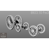 DraccusModels – Zestaw żywicznych kół do parowozu Pm3 / BR 03.10 oraz tendra 32D3 – skala 1:25