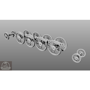 DraccusModels zestaw żywicznych kół Pt47 oraz tendra 33D48 34D74 skala 1:25 DraccusModels zestaw żywicznych kół Pt47 oraz tendra 33D48 34D74 skala 1:25
