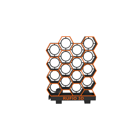 RUFIO 3D paint organizer for Tamiya 23 ml bottles 40 mm diameter