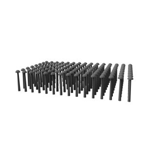 Nity kuliste 1 mm – zestaw 120 sztuk do waloryzacji modeli kartonowych i plastikowych RUFIO 3D