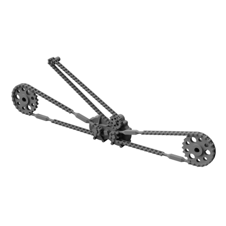 RUFIO 3D Wildcat F4F main landing gear retraction chain set 1:33